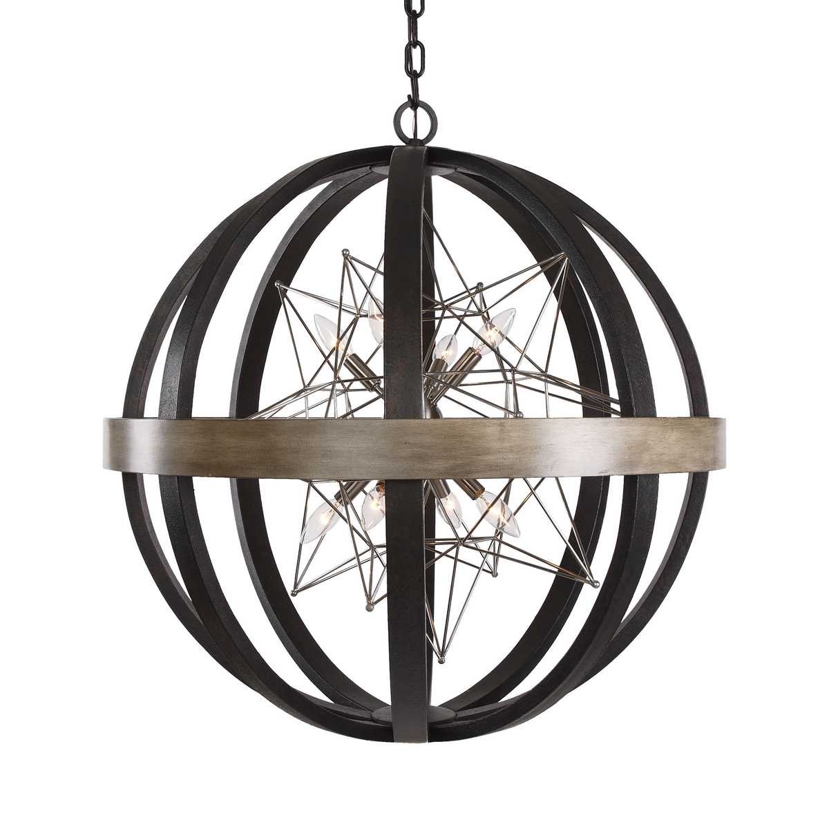 Polaris, 8 Lt Chandelier - Large