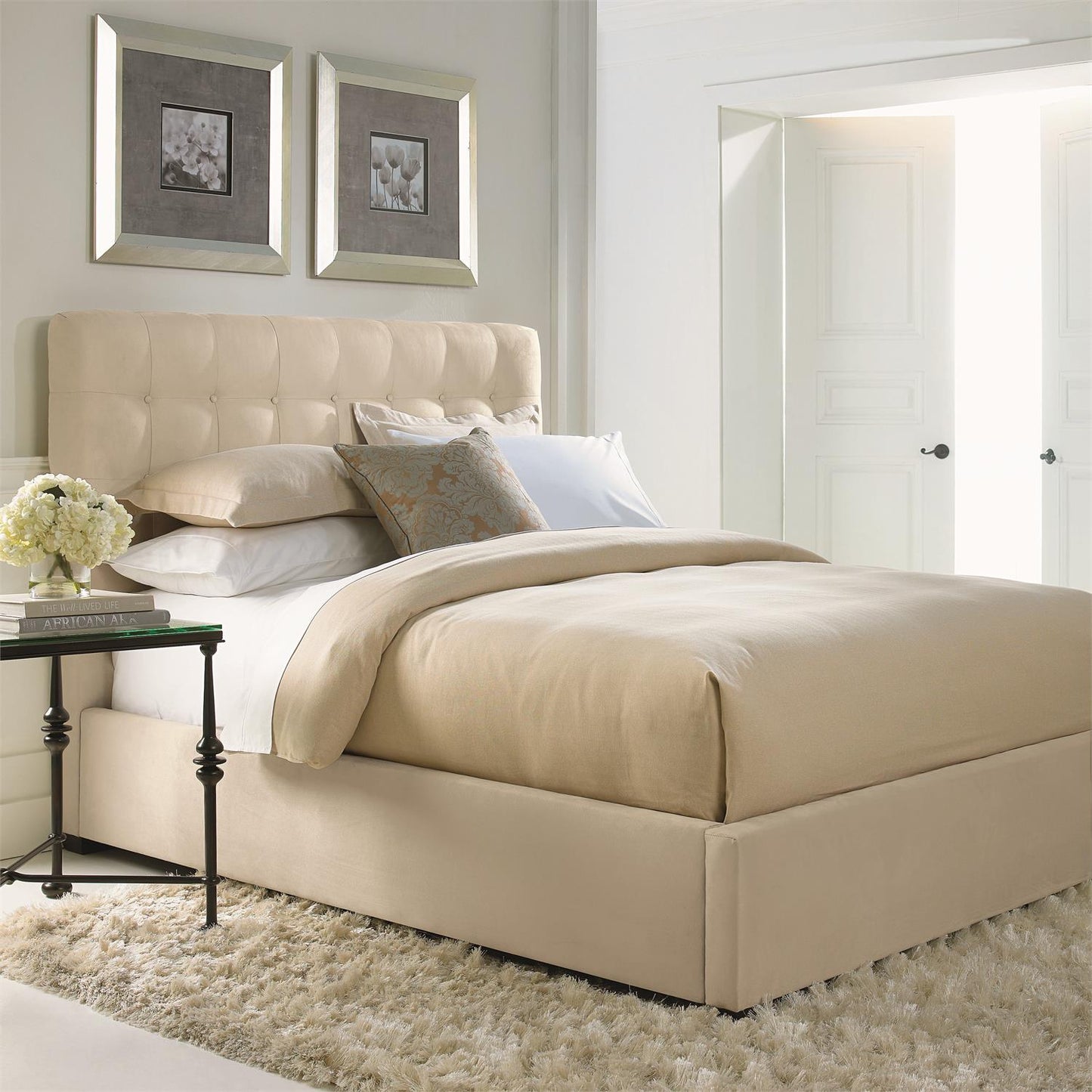 Avery Fabric Panel Bed