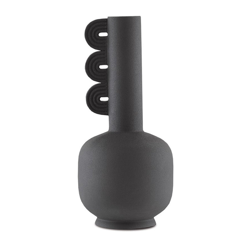 Happy 40 Three Wings Black Vase