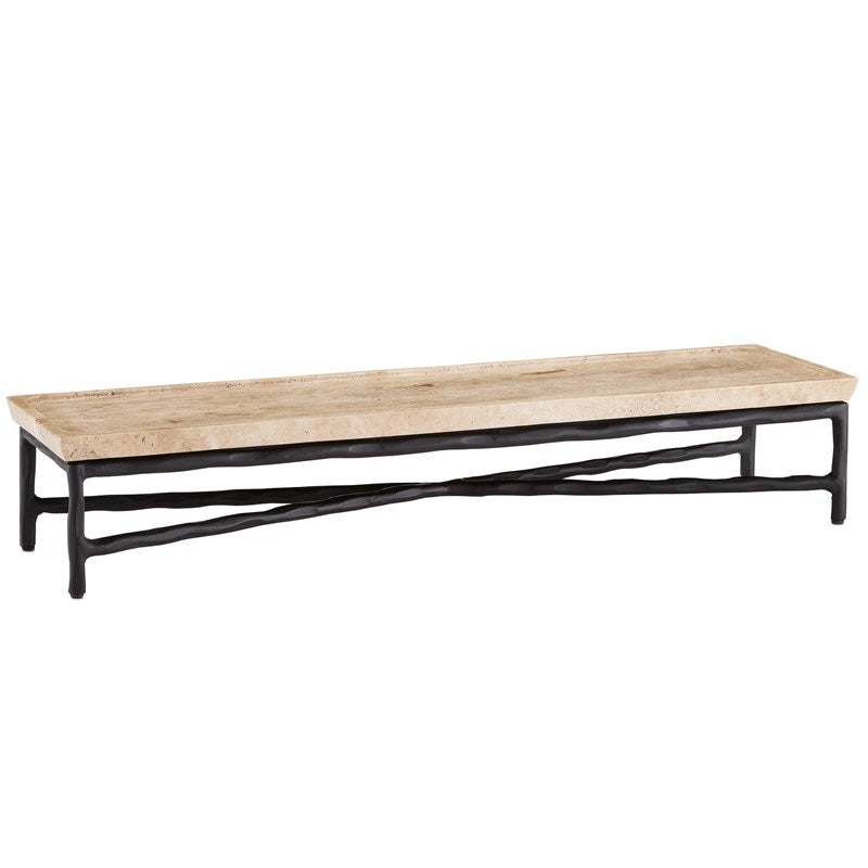 Boyles Travertine Elongated Tray