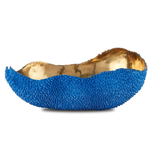 Jackfruit Blue Oval Bowl