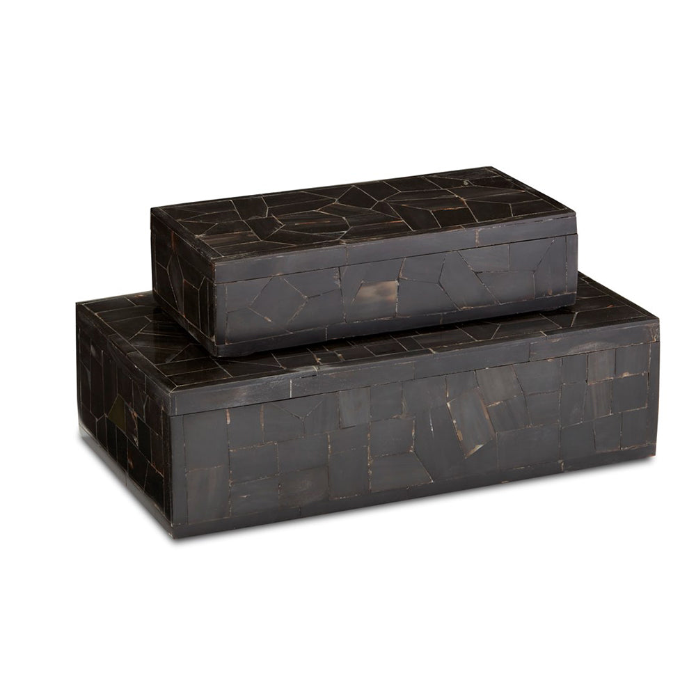 Black Bone Mosaic Box Set of 2