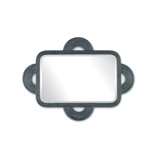 Santos Vintage Navy Rectangular Mirror