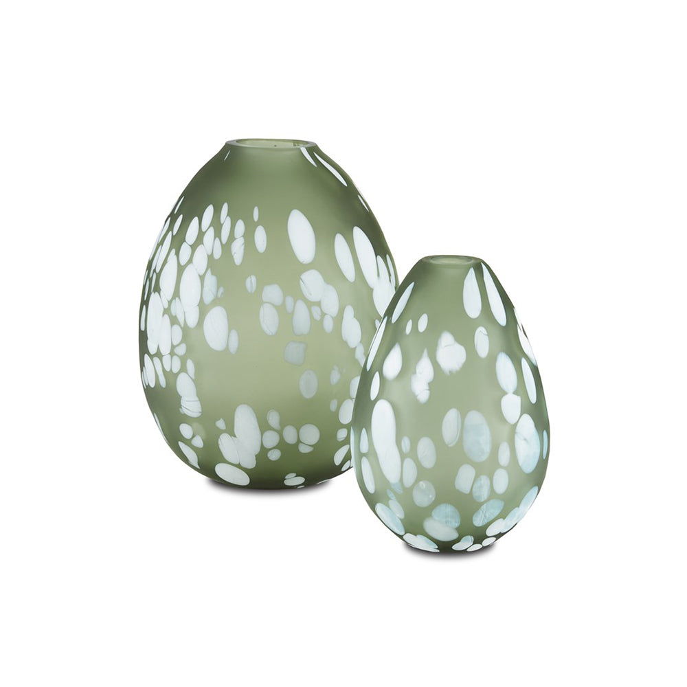 Hana Green Vase Set of 2