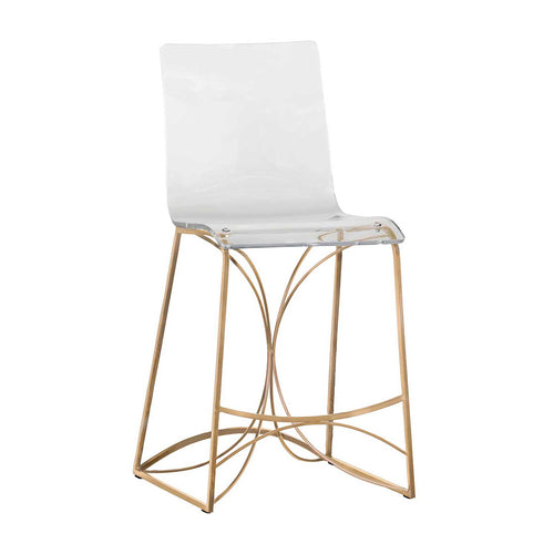 Angela 24.75″ Counter Stool – Gold