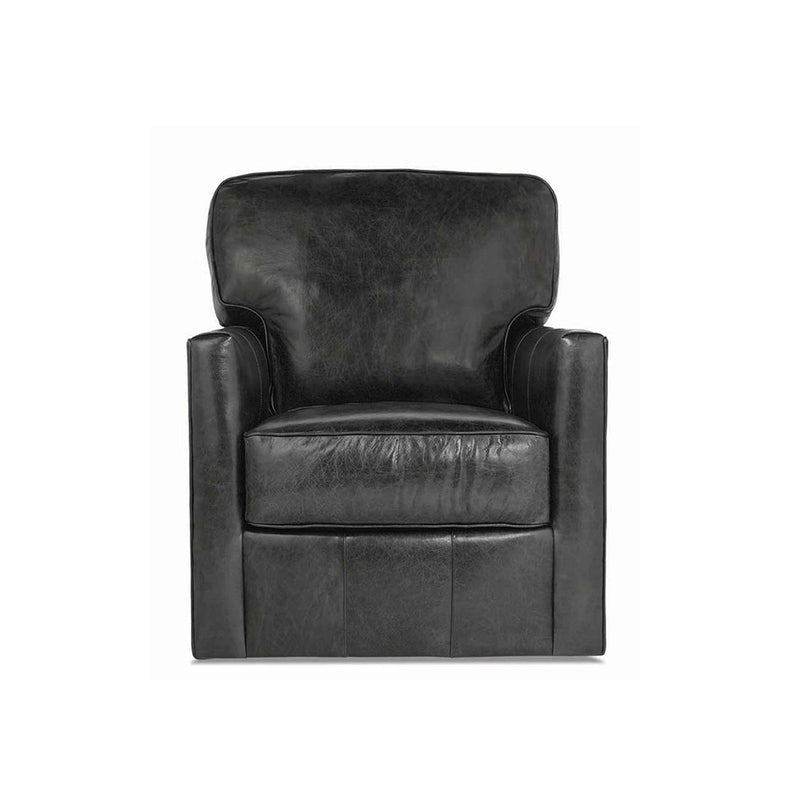 Evan Leather Swivel Chair