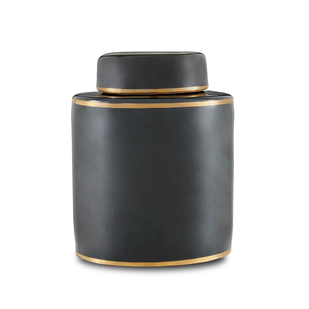 Dark Green Small Tea Canister